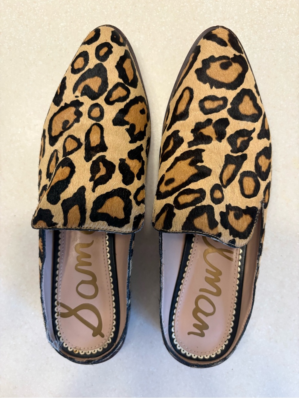 Sam Edelman Lewellyn Leopard-Print Pointed Mules - Picture 5 of 5